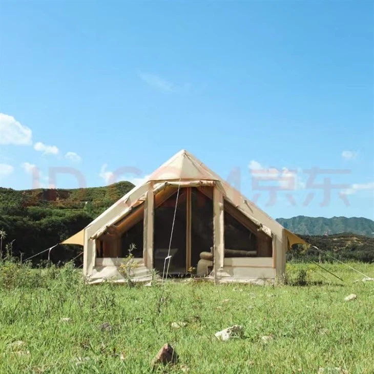 6 M2 Inflatable Family Camping Tent With Pump